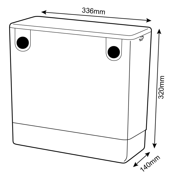 500mm Grey Back to Wall Toilet Unit and chrome fittings - Ashford