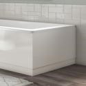 700mm Wooden White Gloss Bath End Panel - Ashford