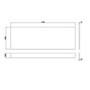 GRADE A3 - 1700mm White Gloss Bath Front Panel - Ashford