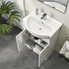 Close Coupled Toilet and 550mm Basin Vanity Unit Bathroom Suite - Classic