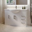 BUN/BeBa_24957/76647 1200mm White Freestanding Vanity Unit with Basin - Classic