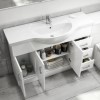 1200mm White Freestanding Vanity Unit with Basin - Classic