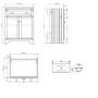 Box Opened Baxenden 600mm Matt White Floorstanding Vanity Unit