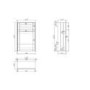 1100mm White Toilet and Sink Unit with Traditional Toilet - Baxenden