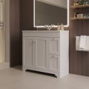 BUN/BeBa_24978/76651 900mm White Freestanding Vanity Unit with Basin - Baxenden