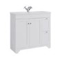 900mm White Freestanding Vanity Unit with Basin - Baxenden