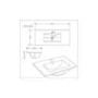 1400mm White Toilet and Sink Unit with Traditional Toilet- Baxenden