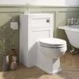 1400mm White Toilet and Sink Unit with Traditional Toilet- Baxenden