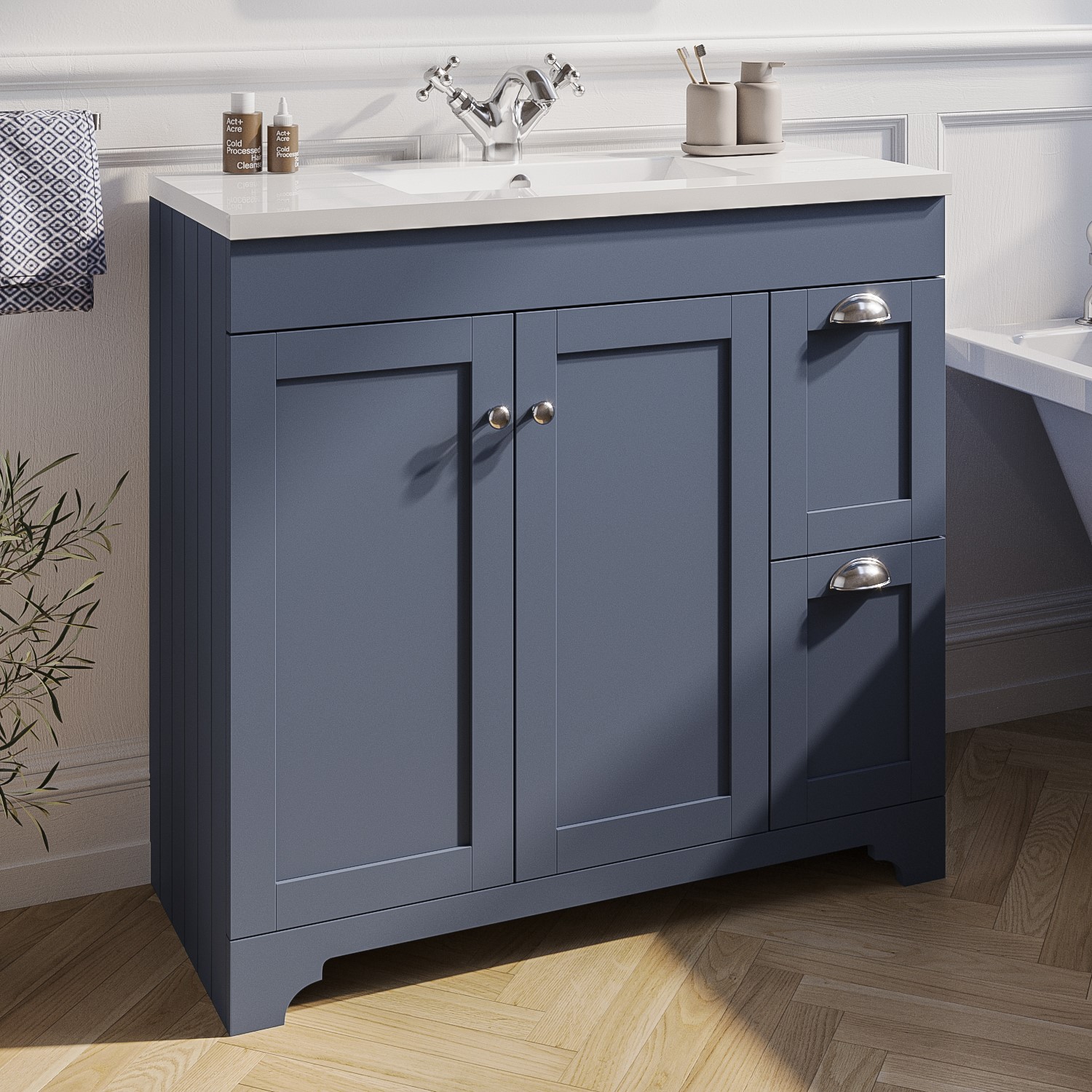 900mm Blue Freestanding Vanity Unit With Basin Baxenden Appliances Direct 900mm Blue Freestanding Vanity Unit With Basin Baxenden Appliances Direct