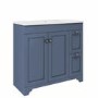 900mm Blue Freestanding Vanity Unit with Basin - Baxenden