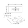 900mm Grey Freestanding Vanity Unit with Basin - Baxenden