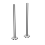 Chrome Towel Radiator 1600 x 600mm with Pipe Kit and Straight Valves - Sahara