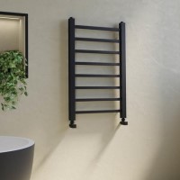 ALMOST PERFECT - Black Towel Radiator 800 x 500mm - Sonoran