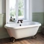 Freestanding Double Ended Roll Top Bath with Bronze Feet 1515 x 740mm - Park Royal