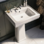 Traditional Chrome Freestanding Bath Suite with Toilet & Basin - Park Royal