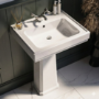 Traditional Chrome Freestanding Bath Suite with Toilet & Basin - Park Royal