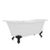 Freestanding Double Ended Slipper Bath with Black Feet 1700 x 745mm - Park Royal