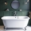 Freestanding Double Ended Back to Wall Bath with Chrome Feet 1700 x 745mm - Park Royal