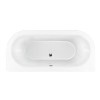 Freestanding Double Ended Back to Wall Bath with Pink Feet 1700 x 745mm - Park Royal