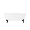 Freestanding Double Ended Back to Wall Bath with Black Feet - 1700 x 745mm - Park Royal
