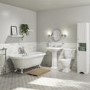 Freestanding Double Ended Roll Top Bath with Chrome Feet 1795 x 740mm - Park Royal