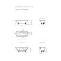 Freestanding Double Ended Roll Top Bath with Chrome Feet 1795 x 740mm - Park Royal
