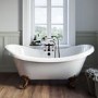 Freestanding Double Ended Roll Top Bath with Bronze Feet 1750 x 740mm - Park Royal