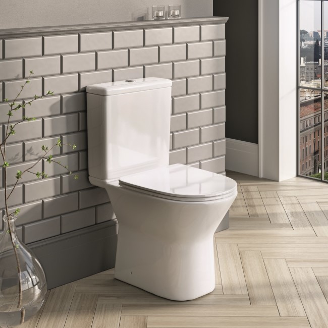 Stowe Rimless Close Coupled Toilet & Seat