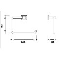 3 Piece Matt Black Bathroom Accessory Set - Arissa