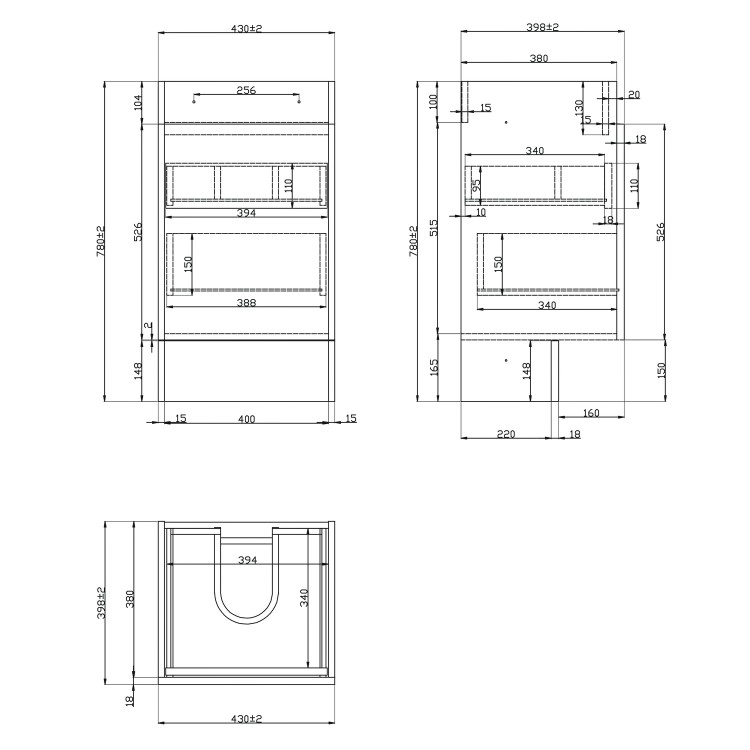 900mm White Toilet and Sink Unit Right Hand with Square Toilet- Agora
