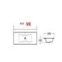 800mm Wood Effect Freestanding Vanity Unit with Basin - Ashford