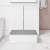 1100mm White Toilet and Sink Unit Right Hand with Round Toilet and Child Step - Bali