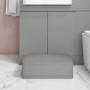 1100mm Grey Toilet and Sink Unit Left Hand with Round Toilet and Child Step - Bali