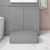 1100mm Grey Toilet and Sink Unit Right Hand with Round Toilet and Child Step - Bali