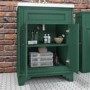 600mm Green Freestanding Vanity Unit with Basin - Camden