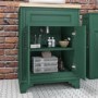 600mm Green Freestanding Countertop Vanity Unit with Basin - Camden