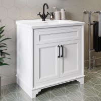 800mm White Freestanding Vanity Unit with Basin - Camden 800mm White Freestanding Vanity Unit with Basin - Camden