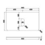 800mm Nude Wall Hung Vanity Unit with Marble Top Countertop Basin & Brushed Brass Handles- Empire