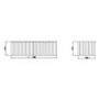 1200mm White Wall Hung Vanity Unit with Marble Top Countertop Double Basin & Brushed Chrome Handles- Empire