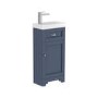 400mm Blue Cloakroom Vanity Unit with Basin - Baxenden