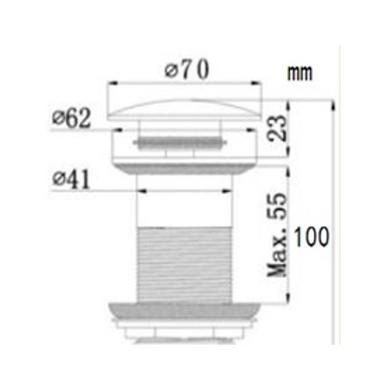 Cloakroom Wall Hung Basin and Waste 400mm - Houston