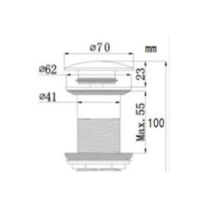 Grey Round Countertop Basin and Waste 358mm - Verona