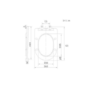Verona Matt Grey Rimless Wall Hung Toilet and Countertop Basin Suite with White Vanity Shelf