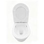 Matt White Wall Hung Rimless Toilet with Soft Close Seat, Chrome Pneumatic Flush Plate, 1168mm Frame & Cistern – Verona