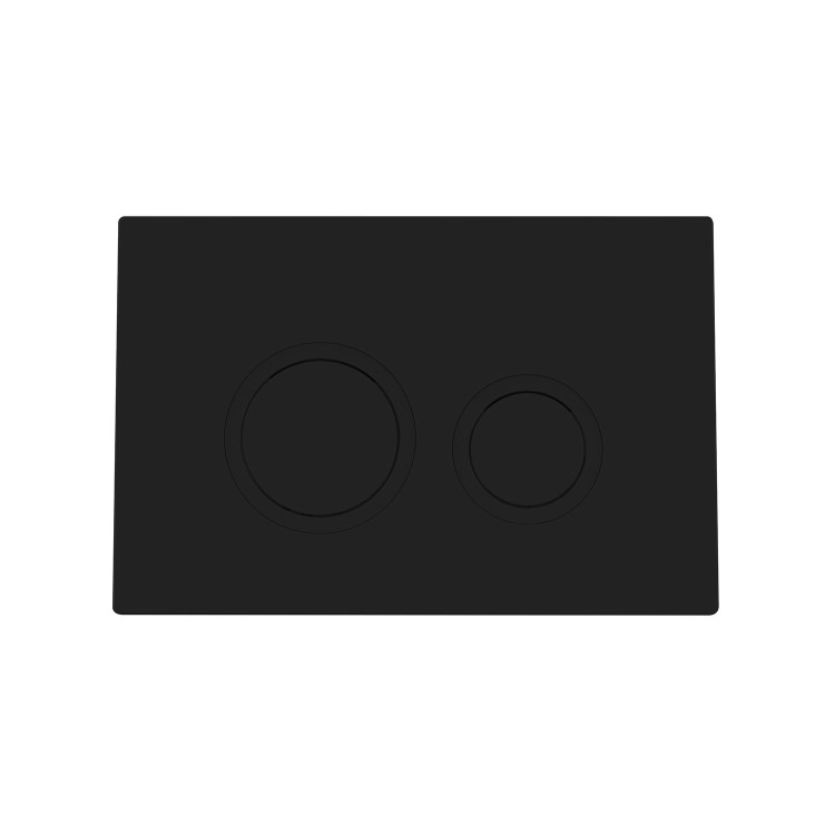 Matt Black Wall Hung Rimless Toilet with Soft Close Seat, Black Mechanical Flush Plate, 1168mm Frame & Cistern – Verona