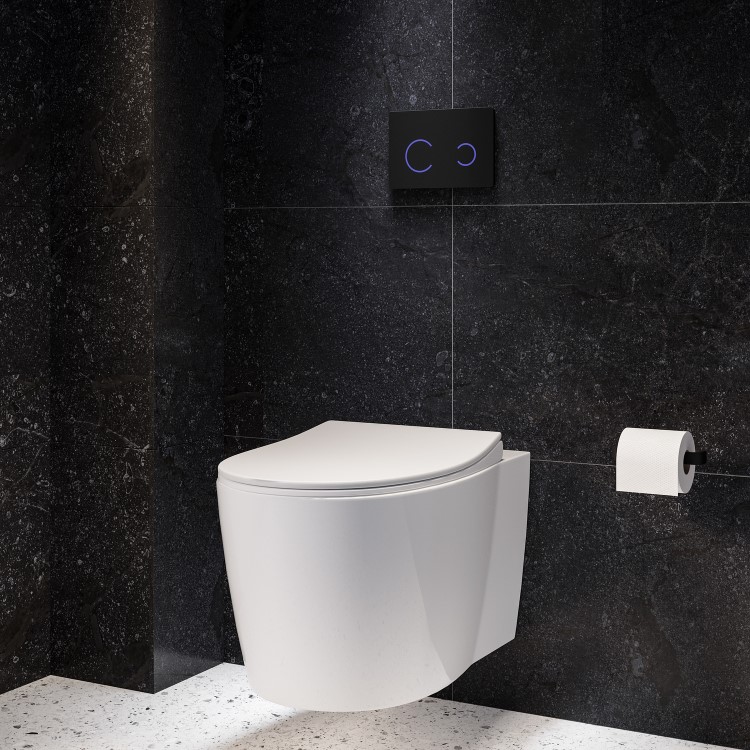 Wall Hung Rimless Toilet with Soft Close Seat - Alcor