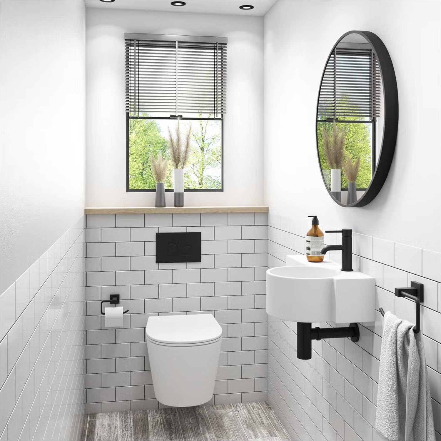 Alcor White Gloss Wall Hung Toilet and Basin Suite