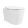 Alcor White Gloss Wall Hung Toilet and Basin Suite