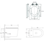 Alcor White Gloss Wall Hung Toilet and Basin Suite