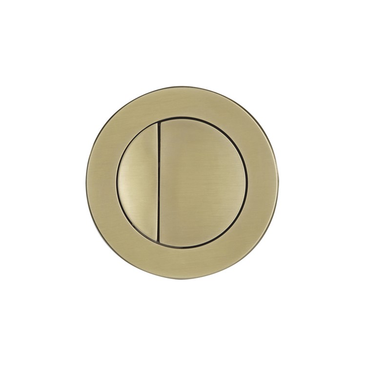 Arissa Brushed Brass Pneumatic Push Button and Cistern